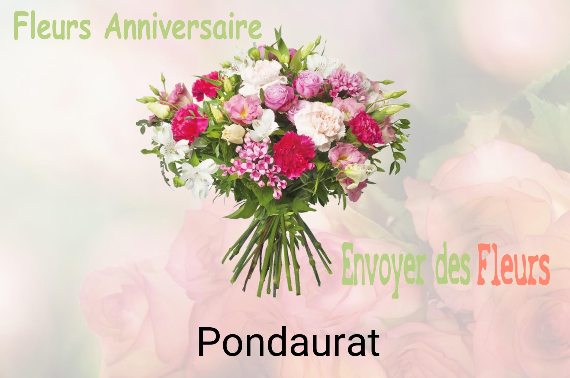 Bouquet de fleurs d’anniversaire livré à Pondaurat