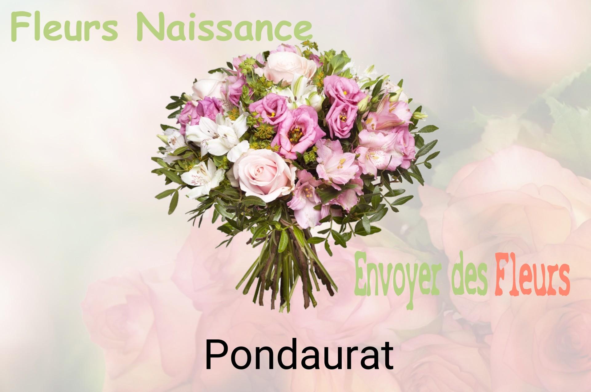 Bouquet de fleurs de naissance livré à Pondaurat